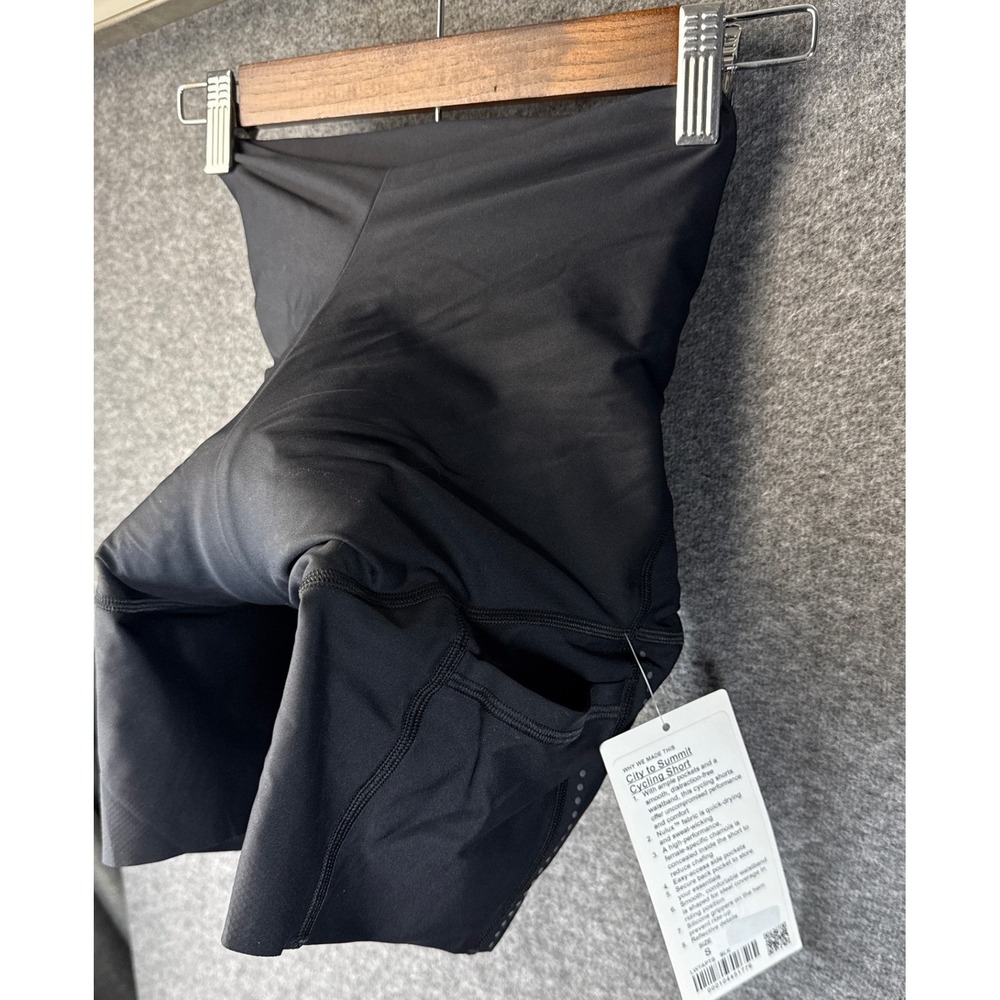 Lululemon City to Summit Cycling Short Black Nulux Padded Biking Women S